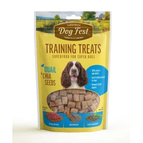 Dog Fest Training Snack - Codorniz y semillas de chía (90grs)