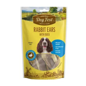 Dog Fest Orejas de Conejo con pato (90grs)