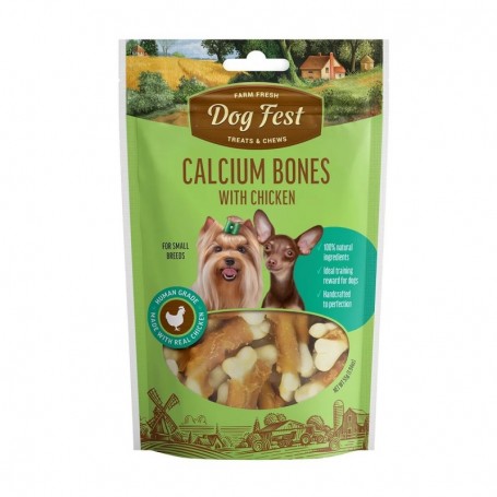 Dog Fest Huesitos de calcio con pollo (55grs)