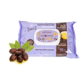 Toallitas Húmedas Aceite de jojoba orgánico y Aroma Malva