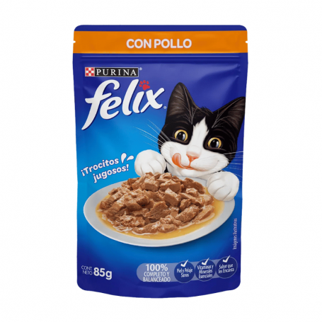 Pack 24 Pouch Felix Pollo 85grs