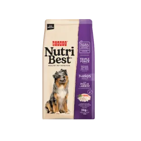 Nutribest Dog Adult 7+ Senior Chicken & Rice 3 KG 42380 12,990.00