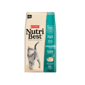 Nutribest Cat Adult Sterilised Salmon & Rice 8 KG 42393 37,990.00