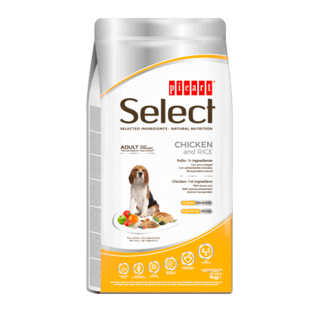 Picart Select Dog Adult Light Sterilised Chicken & Rice 12 KG