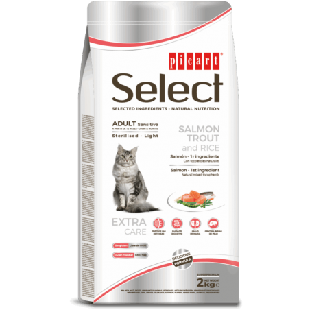 Picart Select Cat Adult Sensitive Salmon Sterilised Light 2 KG