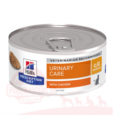 Pack 24 Alimento Humedo Hills C/D Felino 156g (CD)