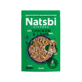 Natsbi Steamed Chicken & Lamb 200 Gr