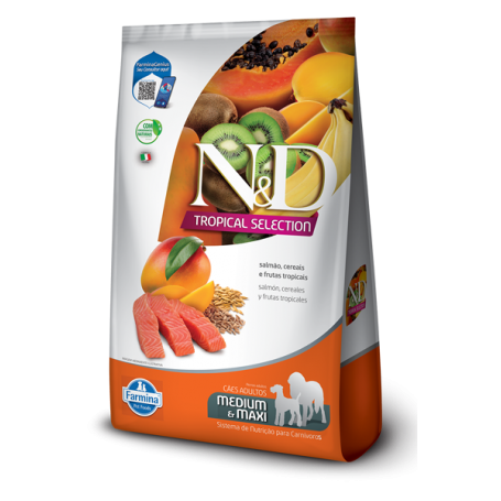 N&D TROPICAL Perro Medium & Maxi Salmon 2,5K