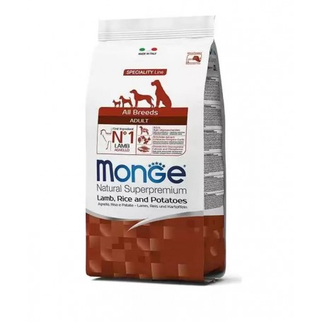 Monge All Breeds Cordero con Arroz y papas 2,5kg