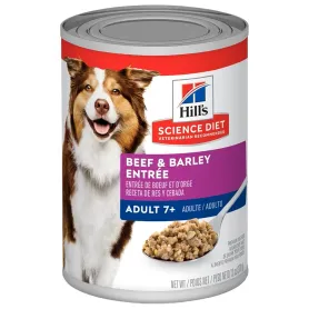 Hills Canino +7 años Humedo BEEF & BARLEY 368grs 42636 3,690.00