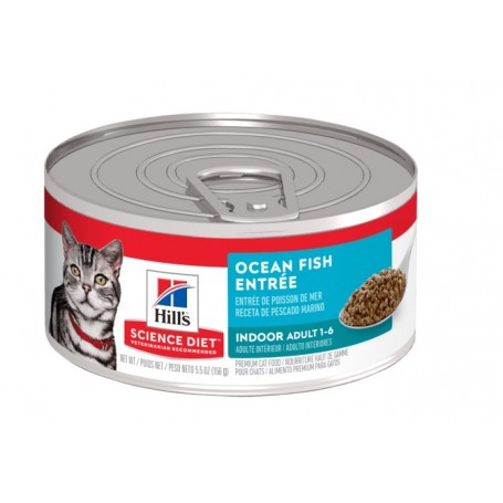 Pack 24 uds Hills Felino Adulto Indoor Ocean Fish 156 grs