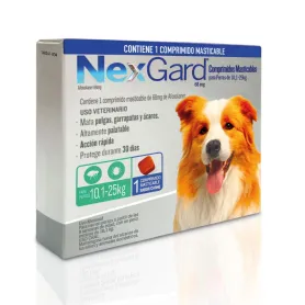 NexGard 1 Comprimido 10 a 25 Kg 34553 7,990.00