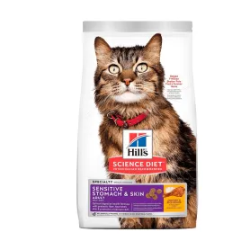 Hills SD Sensitive Skin & Stomach, alimento para gato adulto piel y...