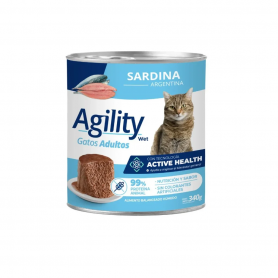 Pack 12 Latas Agility Gato Sardina 340 Gr Pack 12 Latas Agility Gato Sardina 340 Gr