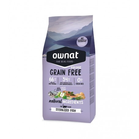 Ownat Just Grain Free Gato Esterilizado Pescado 1 Kg
