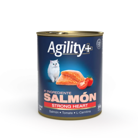 Pack 12 Latas Agility Gato Strong Heart 340 Gr