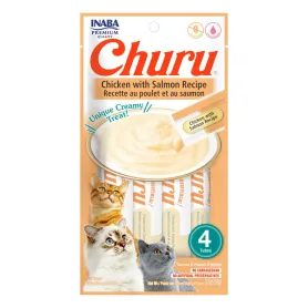 Golosina Churu Gato Pollo con Salmon 4 unidades tubo