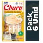 Pack 6 Golosina Churu Gato Atún con Queso x 4 unds