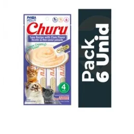 Pack 6 Golosina Churu Gato Atún con Almeja 56grs 42773 14,990.00