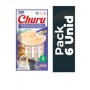 Pack 6 Golosina Churu Gato Atún con Almeja
