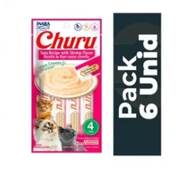 Pack 6 Golosina Churu Gato Atún con Camarón 56 grs 42799 14,990.00