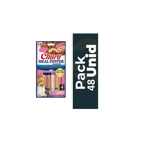 Pack 48 Golosina Churu Dog Meal Topper Pollo & Salmón