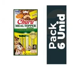 Pack 6 Golosinas Churu Dog Meal Topper Pollo y Calabaza 56 grs 4280...