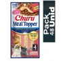 Pack 48 Golosina Churu Gato Meal Topper Pollo 56grs