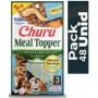 Pack 48 Golosina Churu Perro Meal Topper Pollo y Queso