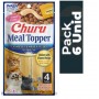 Pack 6 Golosina Churu Gato Meal Topper Pollo y Queso