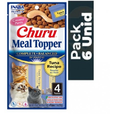 Pack 6 Golosina Churu Meal Topper Atún