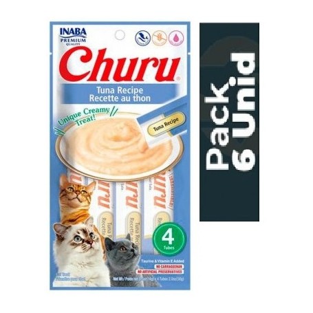 Pack 6 Golosinas Ciao Churu Atún 56grs