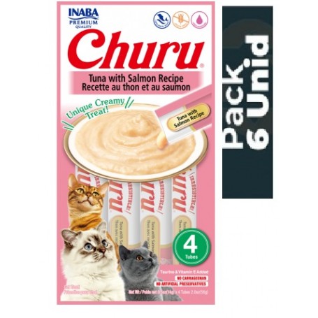 Pack 6 Golosinas Ciao Churu Atún con Salmon