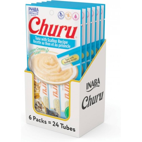Pack 6 Golosinas Ciao Churu Atún y Ostiones 56grs
