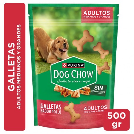 Galleta Dog Chow Perro Adulto Pollo 500grs