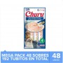 Pack 48 Golosina Churu Gato Atún con Carne 56grs