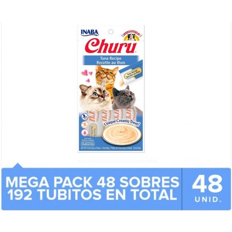 Pack 48 Golosinas Ciao Churu Atún 56grs