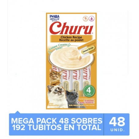 Pack 48 Golosinas Ciao Churu Pollo 56grs