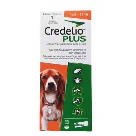 Credelio Plus Perros 5.5 a 11 Kg 1 Comprimido