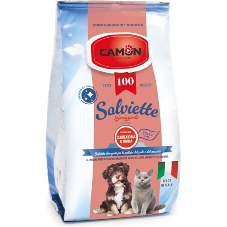 Toallitas Húmedas Salviette Clorexidina y Mirra 100 uns.