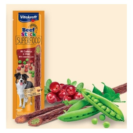 Golosina Vitakraft Perro Beef Arandano y Arveja Stick