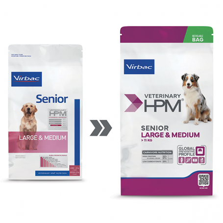 HPM Virbac Senior Dog Large & Medium 12Kg