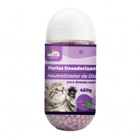 VIP CAT Perlas Desodorizantes para Arena – Aroma Lavanda 450 g