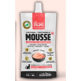 Mousse Funcional CUIDADO DIGESTIVO para Gatos Ikai Salmon 60 grs