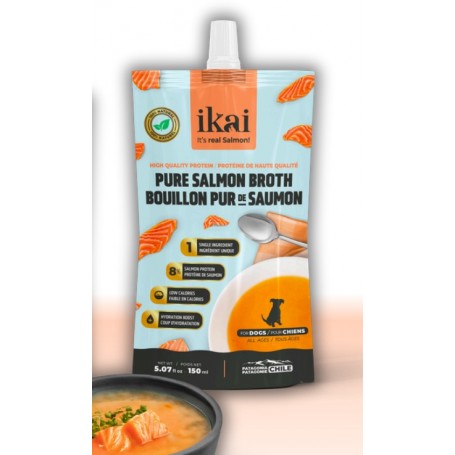 Pure para Perro Caldo de Salmon Ikai 150 ml