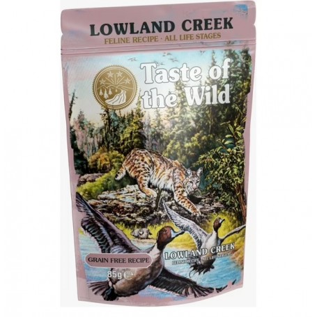 Pouch Taste Of The Wild Lowland Creek Gato 85grs