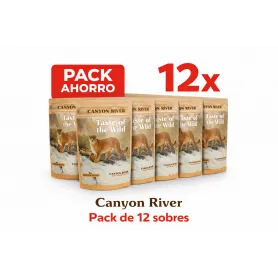 Pack 12 uds Pouch Taste Of The Wild Canyon River Gato 85grs 42913 3...