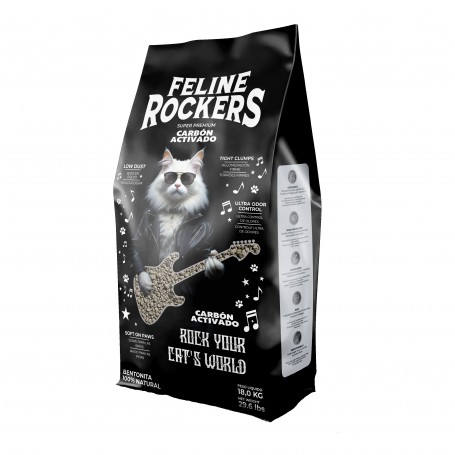 Arena Feline Rockers Carbon Activo 18 kilos