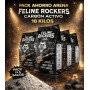 Mega Pack Ahorro Arena Feline Rockers Carbón Activo 5 x 18 kg Control Olores