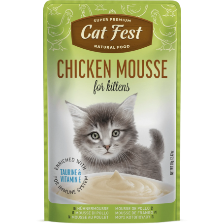 Cat Fest Mouse de pollo Chicken mousse for kittens